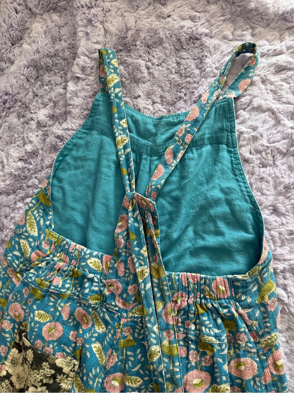 Natural Life | Dakota Tie-back Overalls | Floral | S - Picture 3 of 6